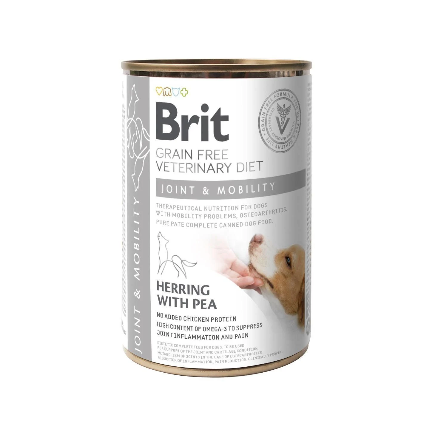 Вологий корм для собак Brit GF Veterinary Diet Joint & Mobility 400 г - оселедець та горох