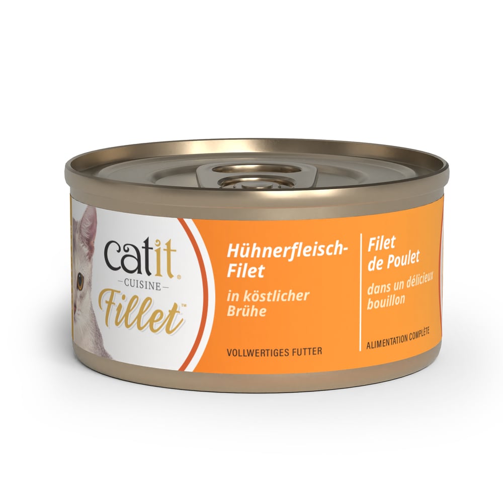 Упаковка вологого корму для котів Catit Cuisine Fillet Chicken 12 шт х 75 г - асорті Упаковка вологого корму для котів Catit Cuisine Fillet Chicken 12 шт х 75 г - асорті
