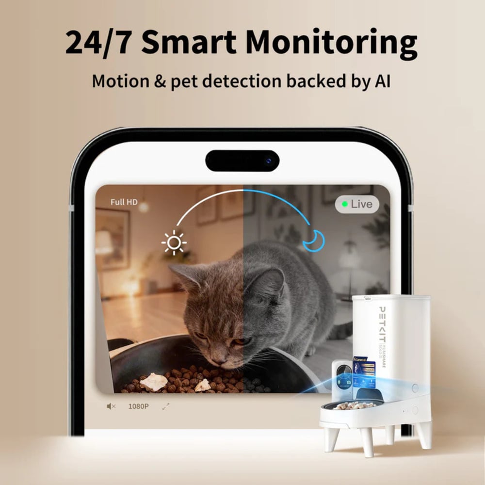 Смарт-годівниця для котів Petkit YumShare Solo 2 P572 3 л - білий Смарт-годівниця для котів Petkit YumShare Solo 2 P572 3 л - білий