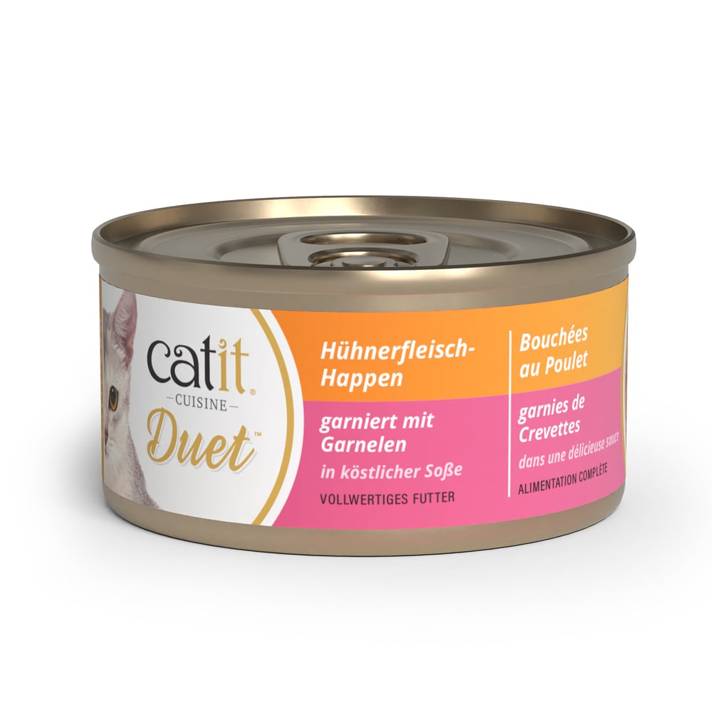 Упаковка вологого корму для котів Catit Cuisine Duet 12 шт х 75 г - асорті Упаковка вологого корму для котів Catit Cuisine Duet 12 шт х 75 г - асорті
